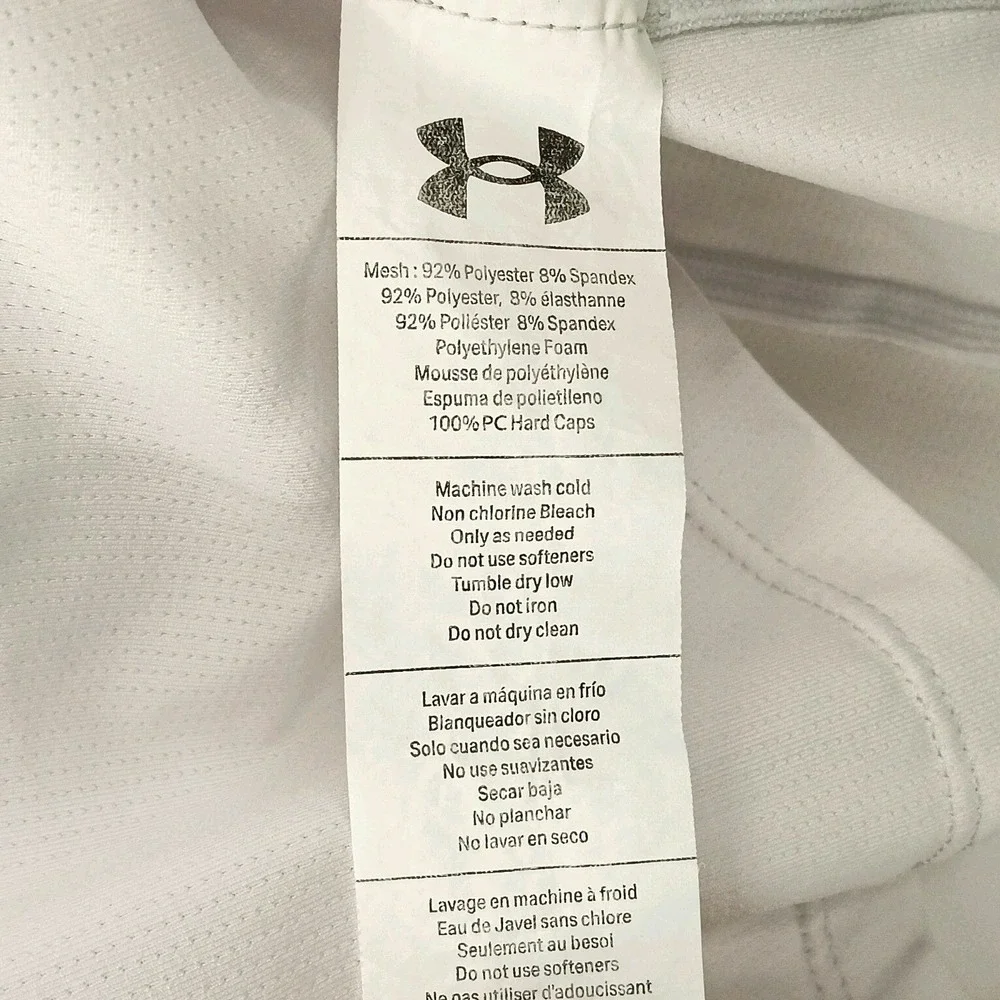 Under Armour Padded Compression Shirt Medium White Camo Football Protective Hex